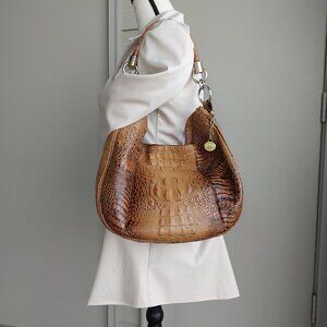 BRAHMIN Toasted Almond Melbourne "Carmela"  Hobo Bag